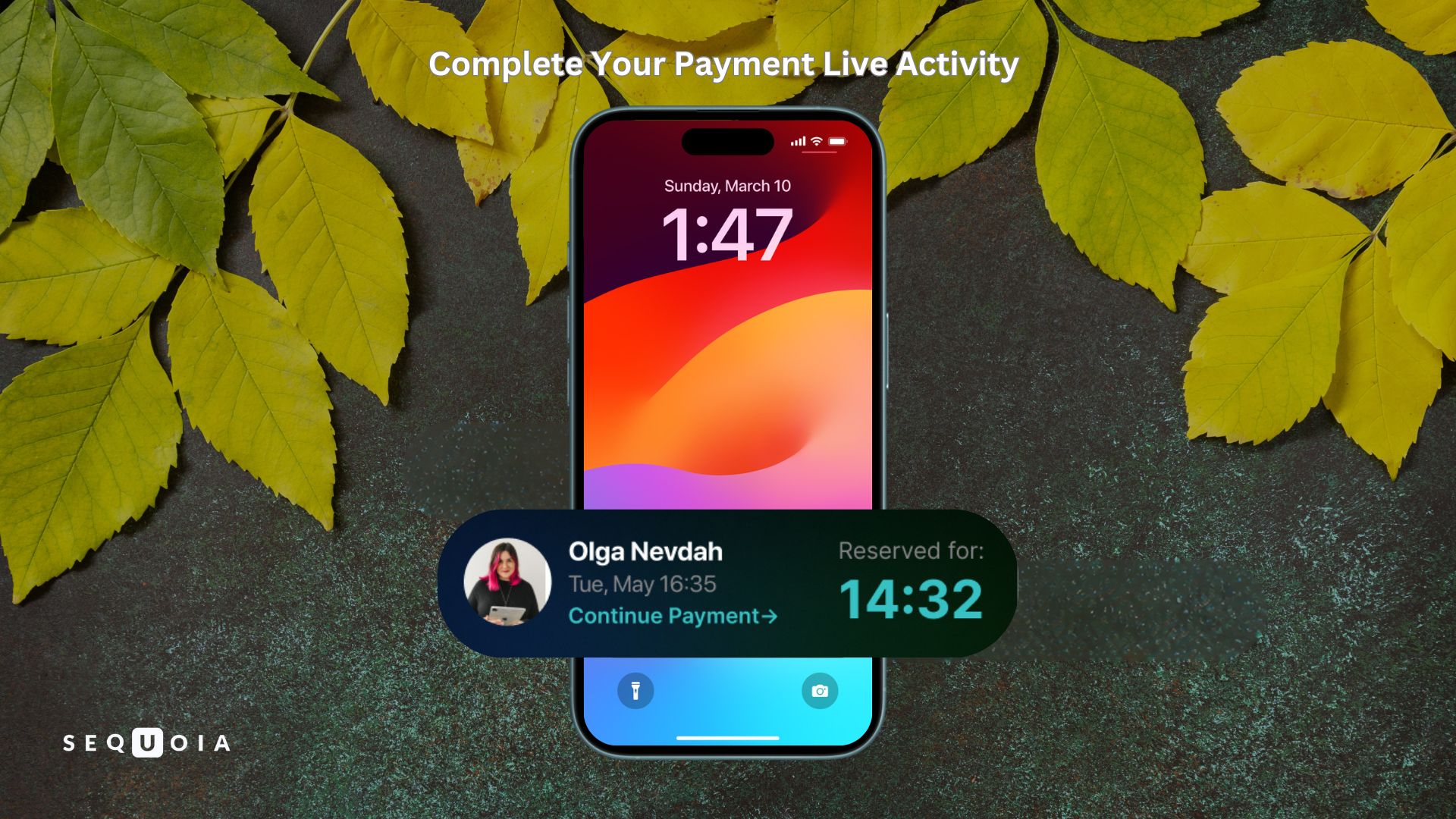 Complete Your Payment Live Activity Sequoia Feature